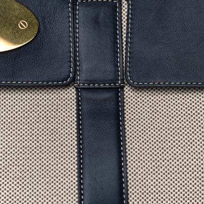 Mulberry Calfskin Canvas Heritage Bayswater Midnight 14 of 16