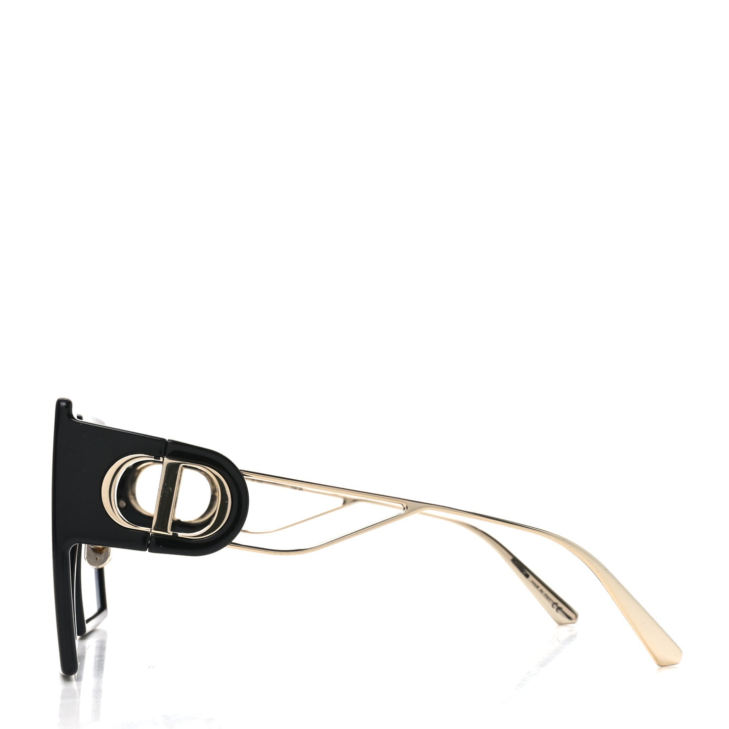 Acetate Square 30 Montaigne Sunglasses Black