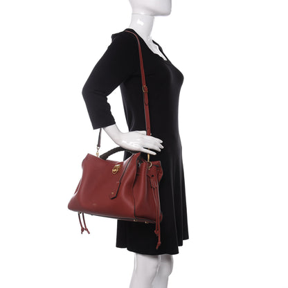 Mulberry Heavy Grain Iris Tote Rust 2 of 10