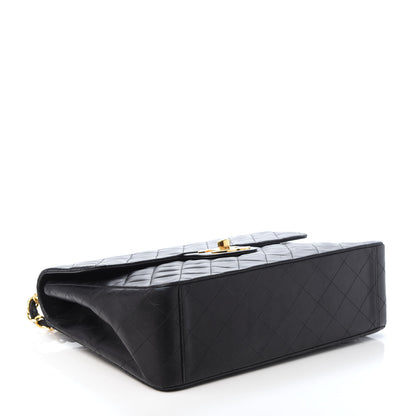 Chanel Lambskin Quilted XL Jumbo Single Flap Black 4 of 10