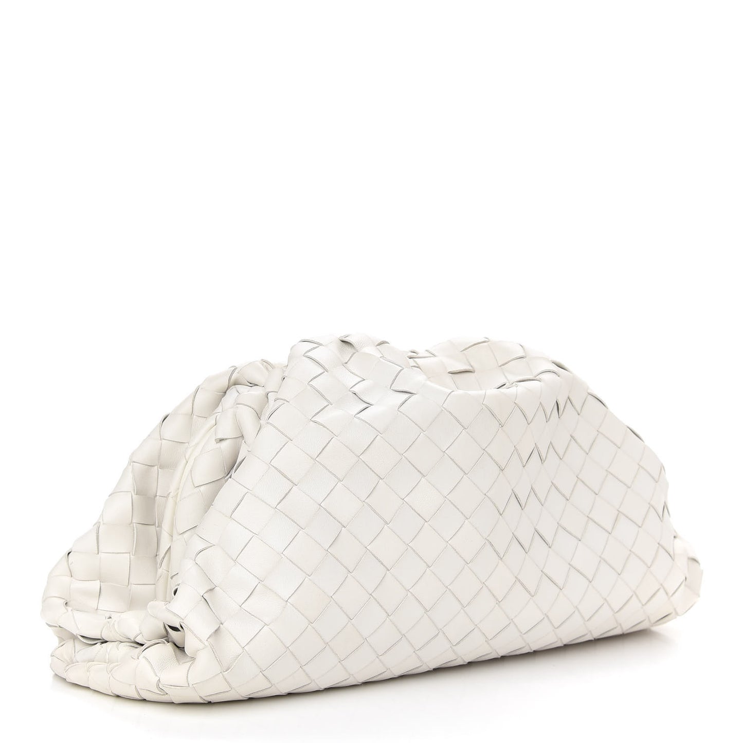 Nappa Maxi Intreccio The Pouch Oversized Clutch Plaster