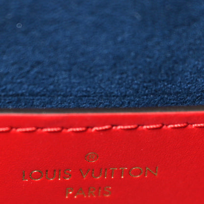 Louis Vuitton Denim Damier Monogram Twist Shoulder Bag MM Blue Rouge 7 of 10