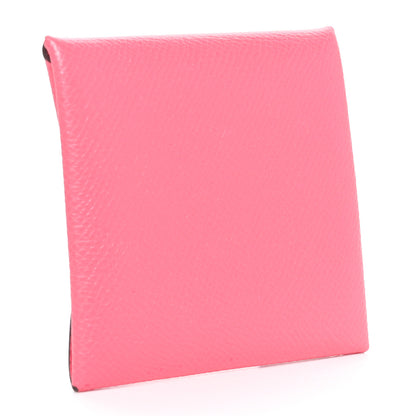 Hermes Epsom Bastia Coin Purse Rose Azalee 3 of 7