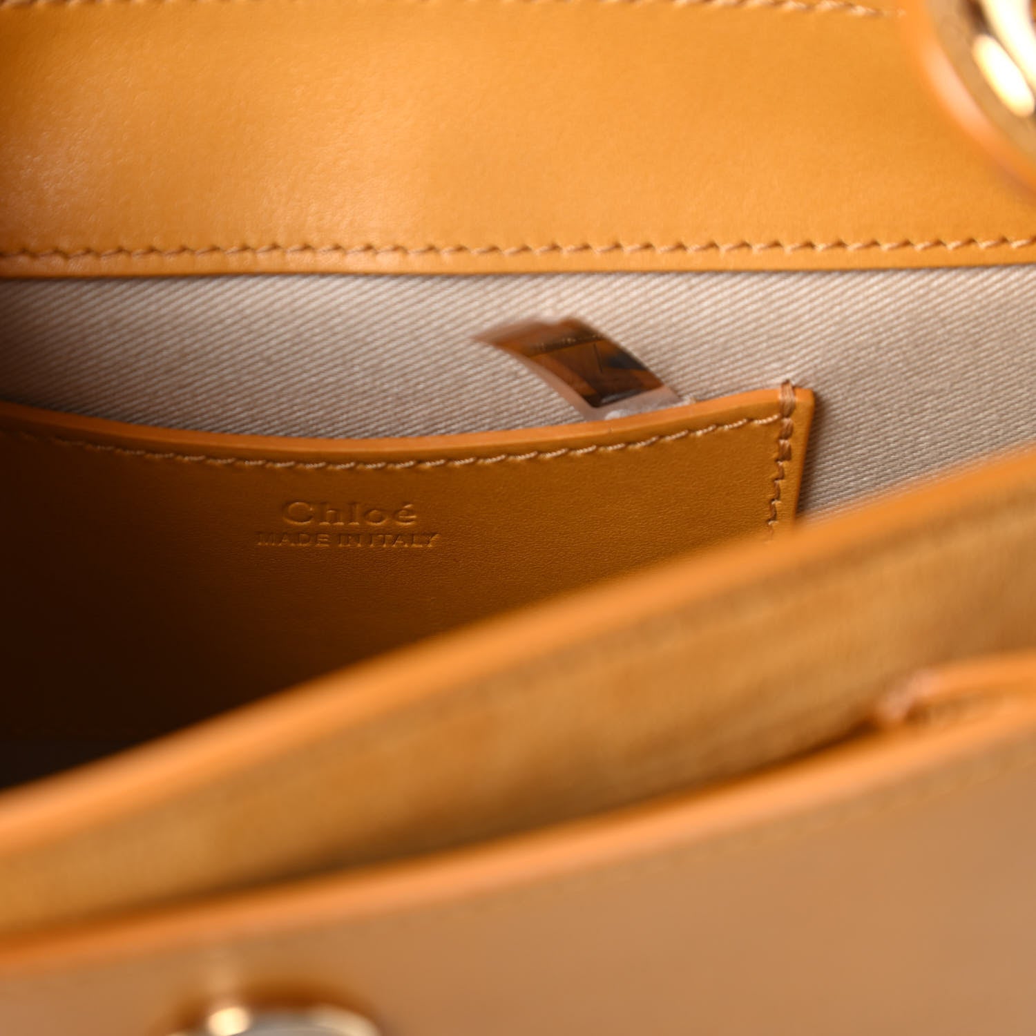 Chloe Calfskin Small Tess Bag Burning Camel 8 of 10
