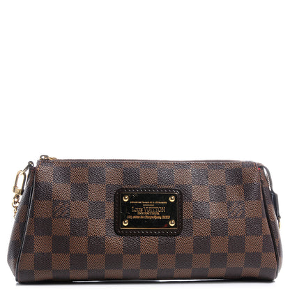 Louis Vuitton Damier Ebene Eva Clutch 1 of 8