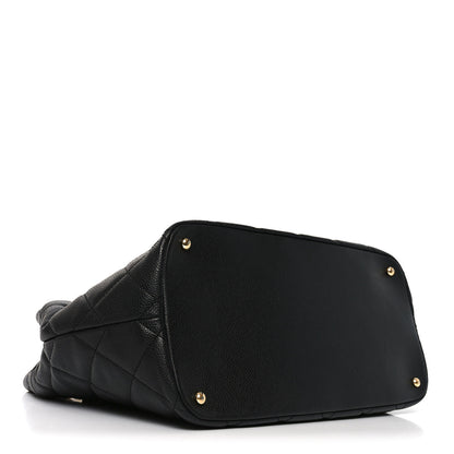 Chanel Caviar Quilted CC Timeless Soft Tote Black 3 of 9