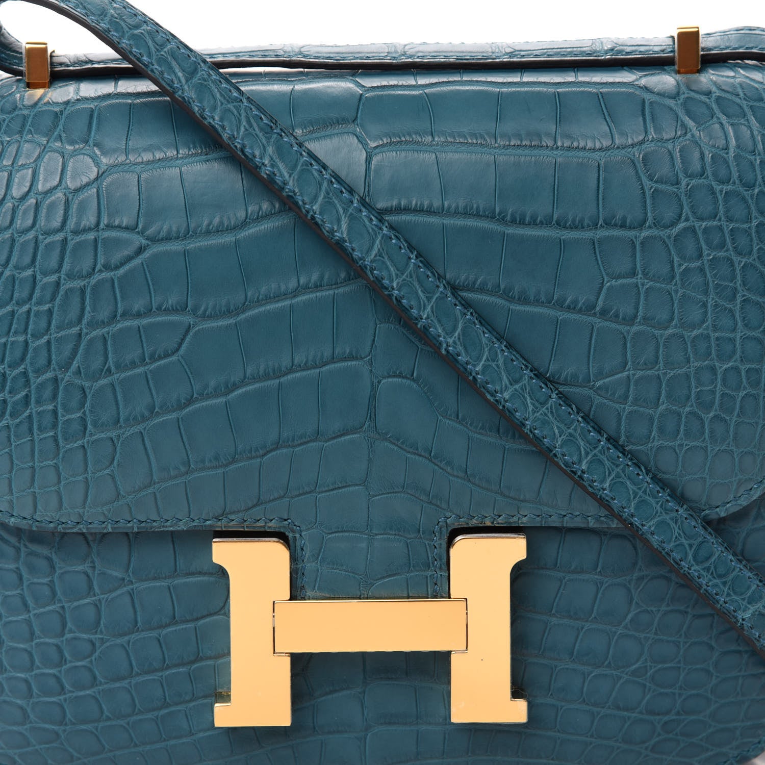 Hermes Matte Alligator Constance 18 Colvert 10 of 11