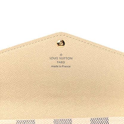 Louis Vuitton Damier Azur Sarah Wallet NM 6 of 9