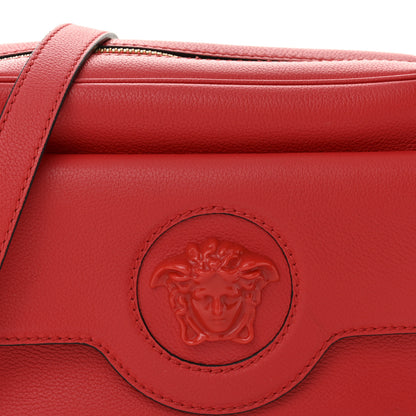 Versace Grained Calfskin Medusa Camera Bag Red 7 of 9