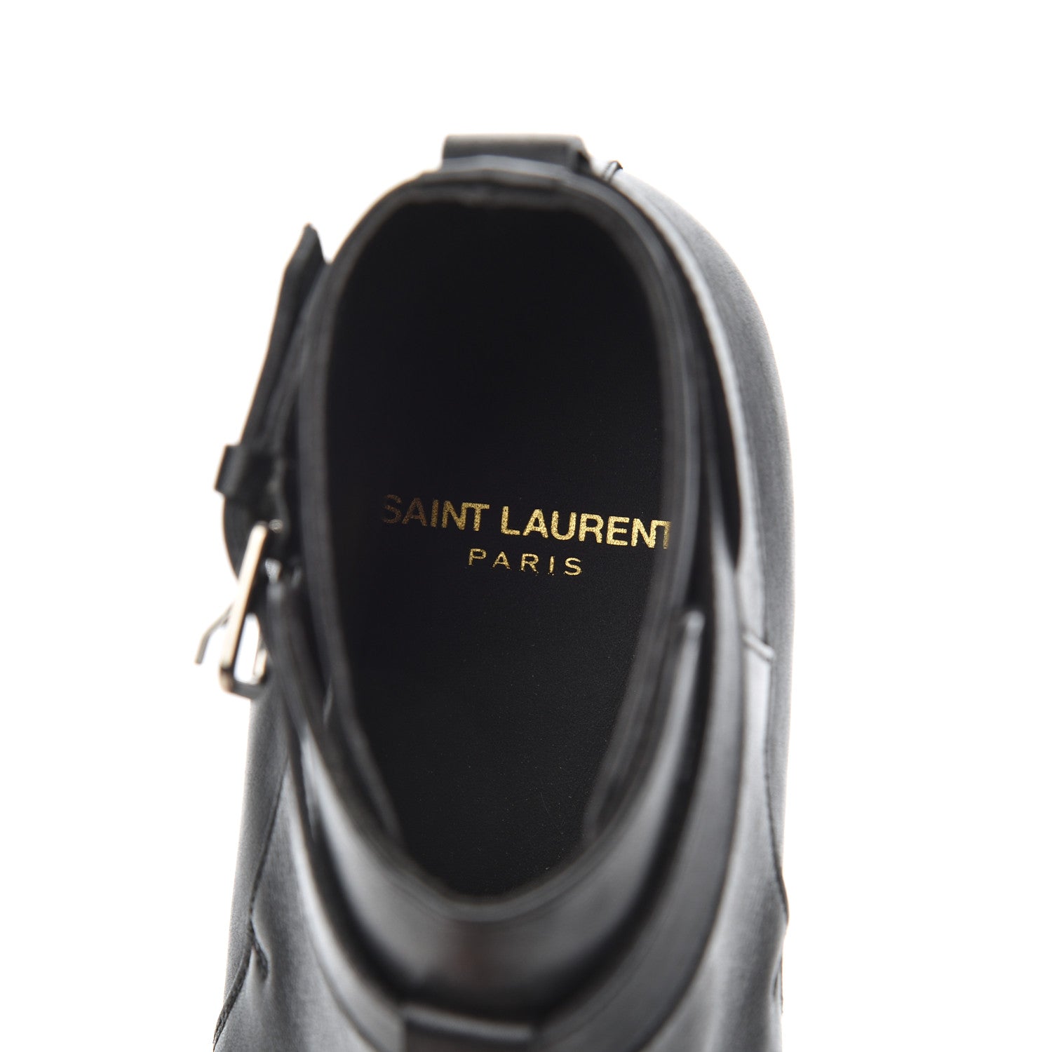 Saint Laurent Calfskin Women's London 20 Jodhpur Cropped Boots 36.5 Black 6 of 17