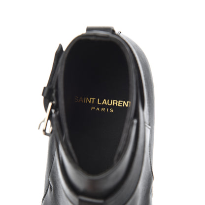 Saint Laurent Calfskin Women's London 20 Jodhpur Cropped Boots 36.5 Black 6 of 17