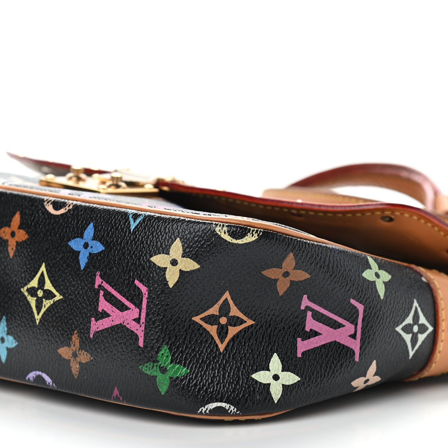 Louis Vuitton Monogram Multicolor Sologne Black 6 of 14