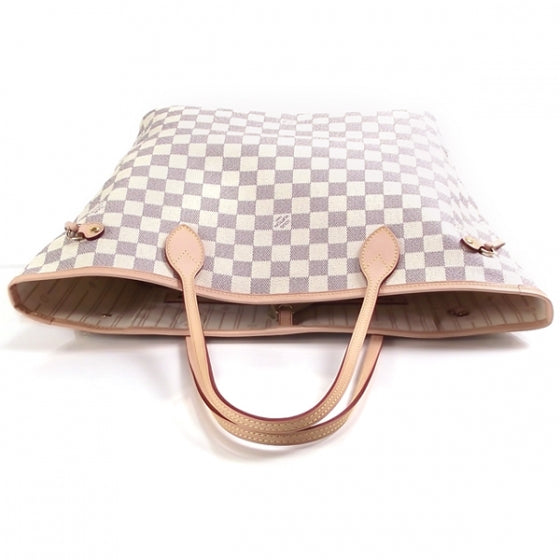 Damier Azur Neverfull MM Tote Bag Purse cw22500