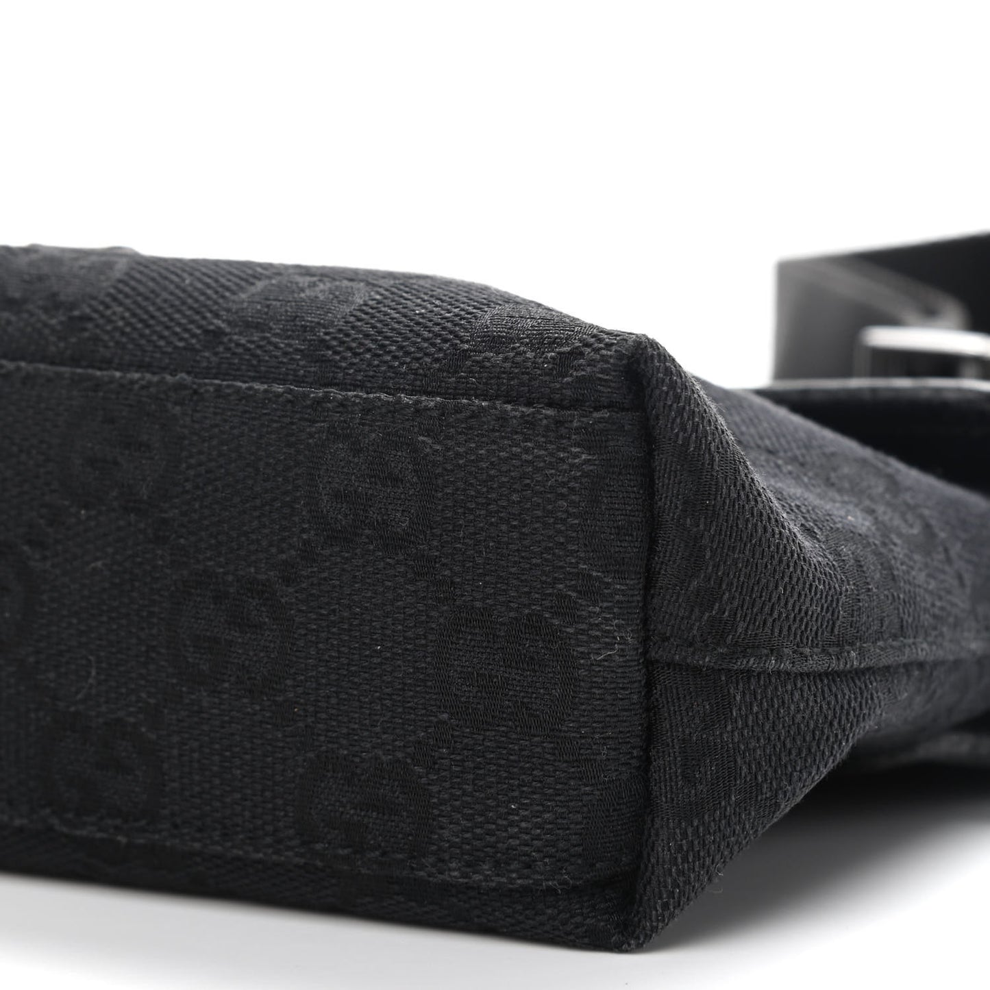 GG Monogram Web Flight Belt Bag Black