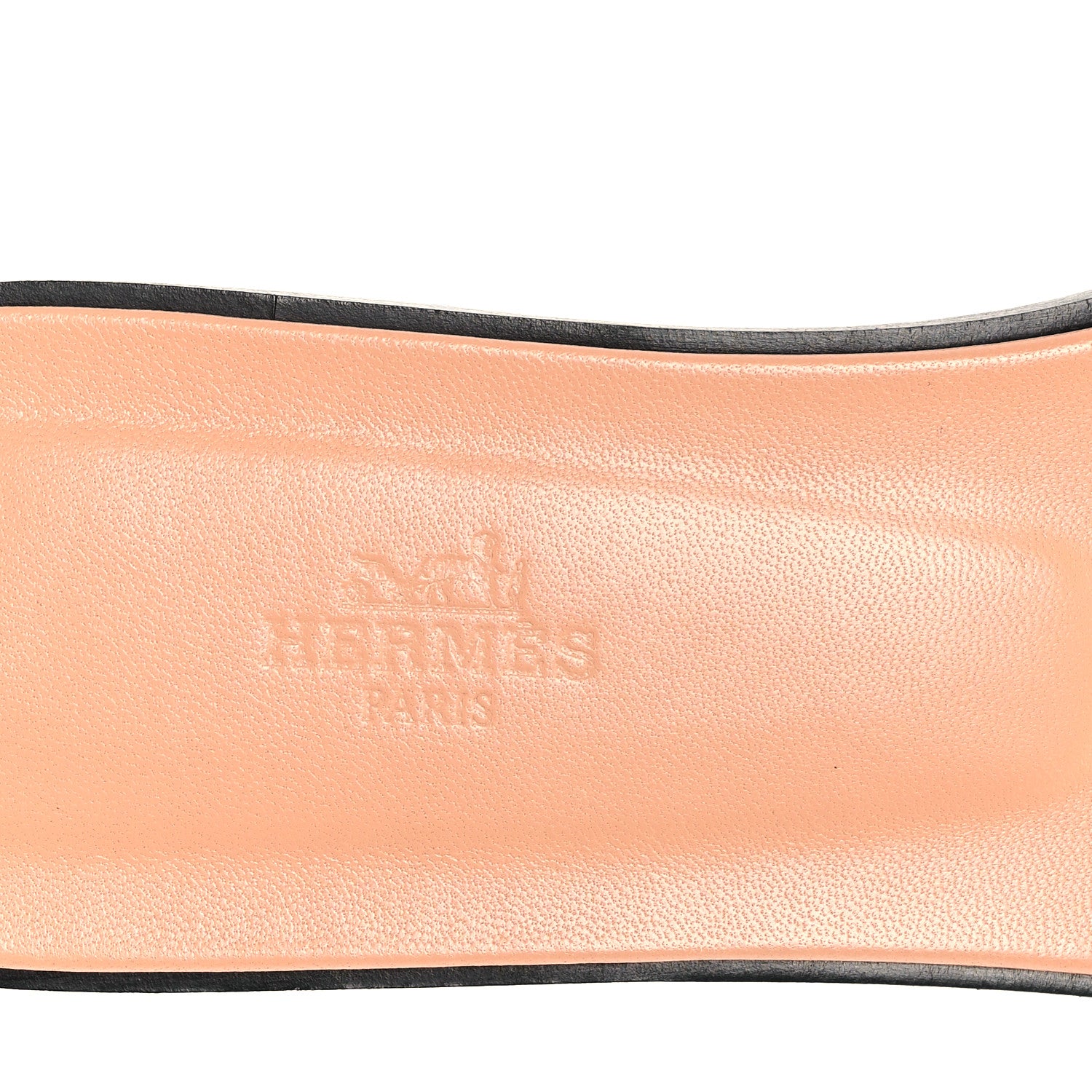 Hermes Box Calfskin Oran Sandals 40.5 Granit Rose 9 of 10