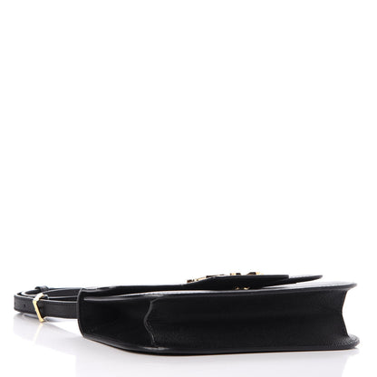 Alexander McQueen Grained Calfskin Small Insignia Flap Black 4 of 7