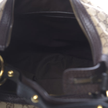 Gucci Monogram Medium Interlocking Hobo Dark Brown 5 of 10