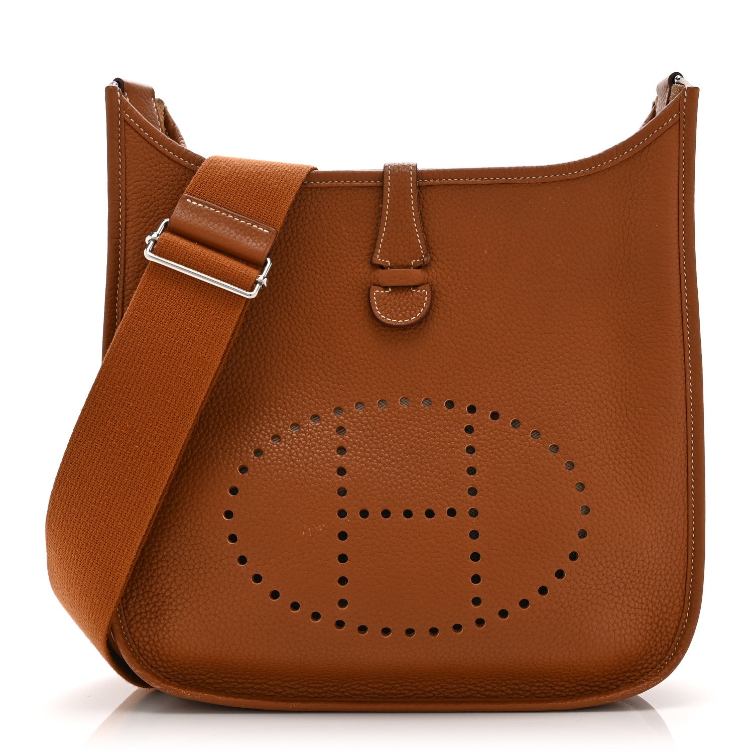 Hermes Taurillon Clemence Evelyne III PM Gold 1 of 12