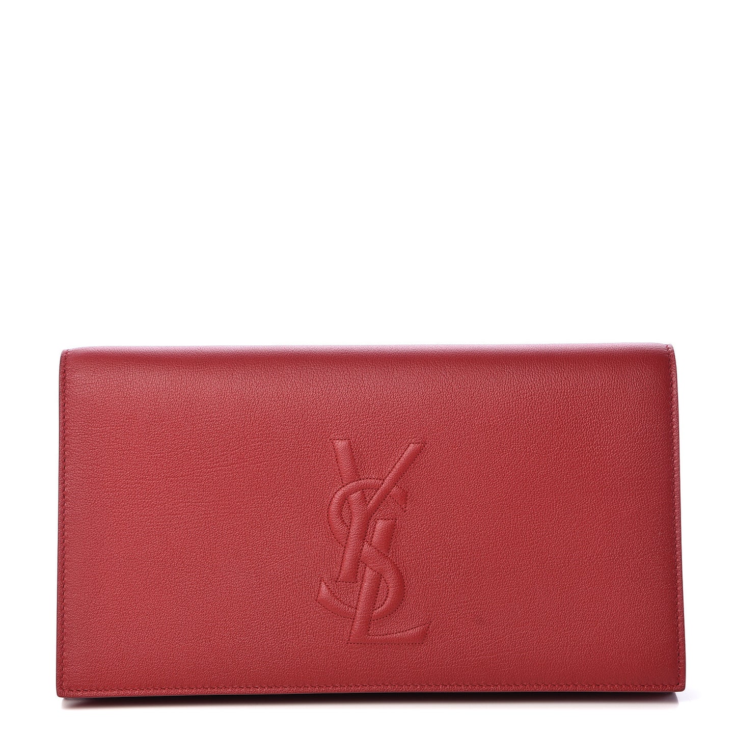 Calfskin Large Belle De Jour Clutch Red