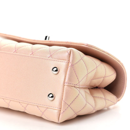 Chanel Iridescent Caviar Quilted Mini Coco Handle Flap Pink 8 of 8