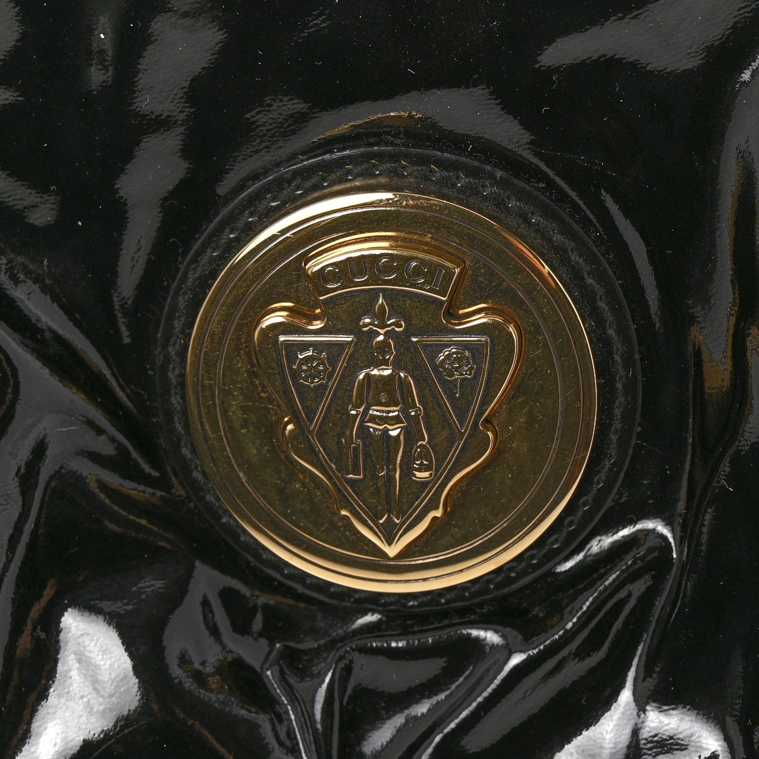 Gucci Patent Hysteria Large Clutch Black 8 of 8