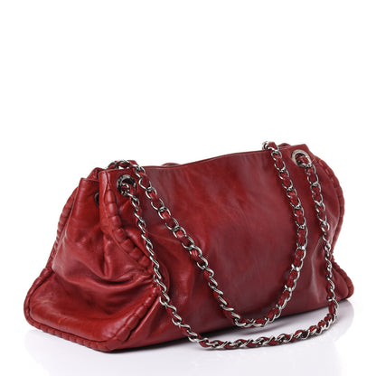 Chanel Calfskin On The Bund Open Accordion Tote Dark Red 2 of 5