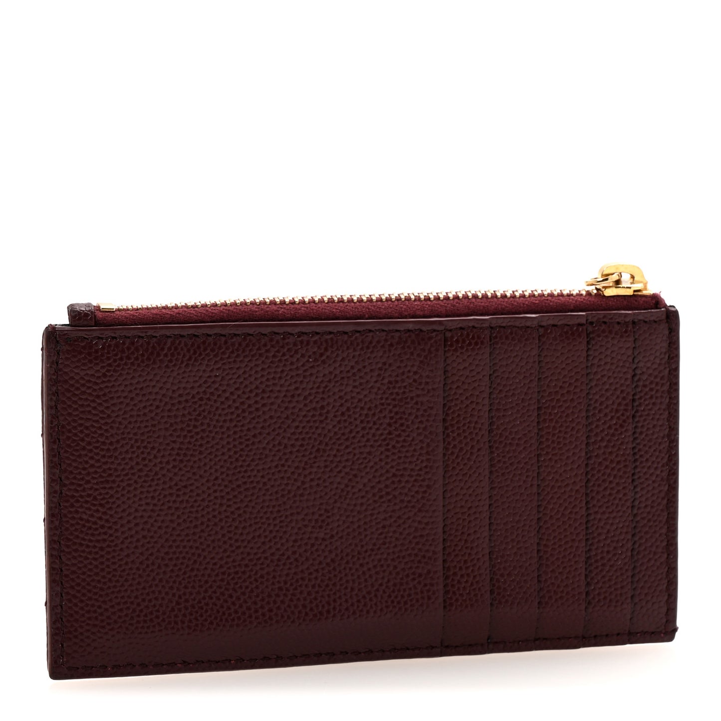 Monogram Grain de Poudre 5 Fragments Zip Pouch Card Holder Palissandre