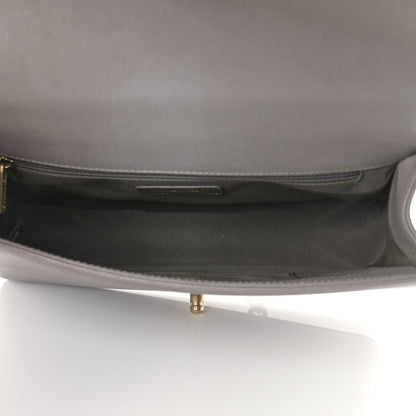 Chanel Caviar Quilted New Medium Boy Flap Grey 5 of 11