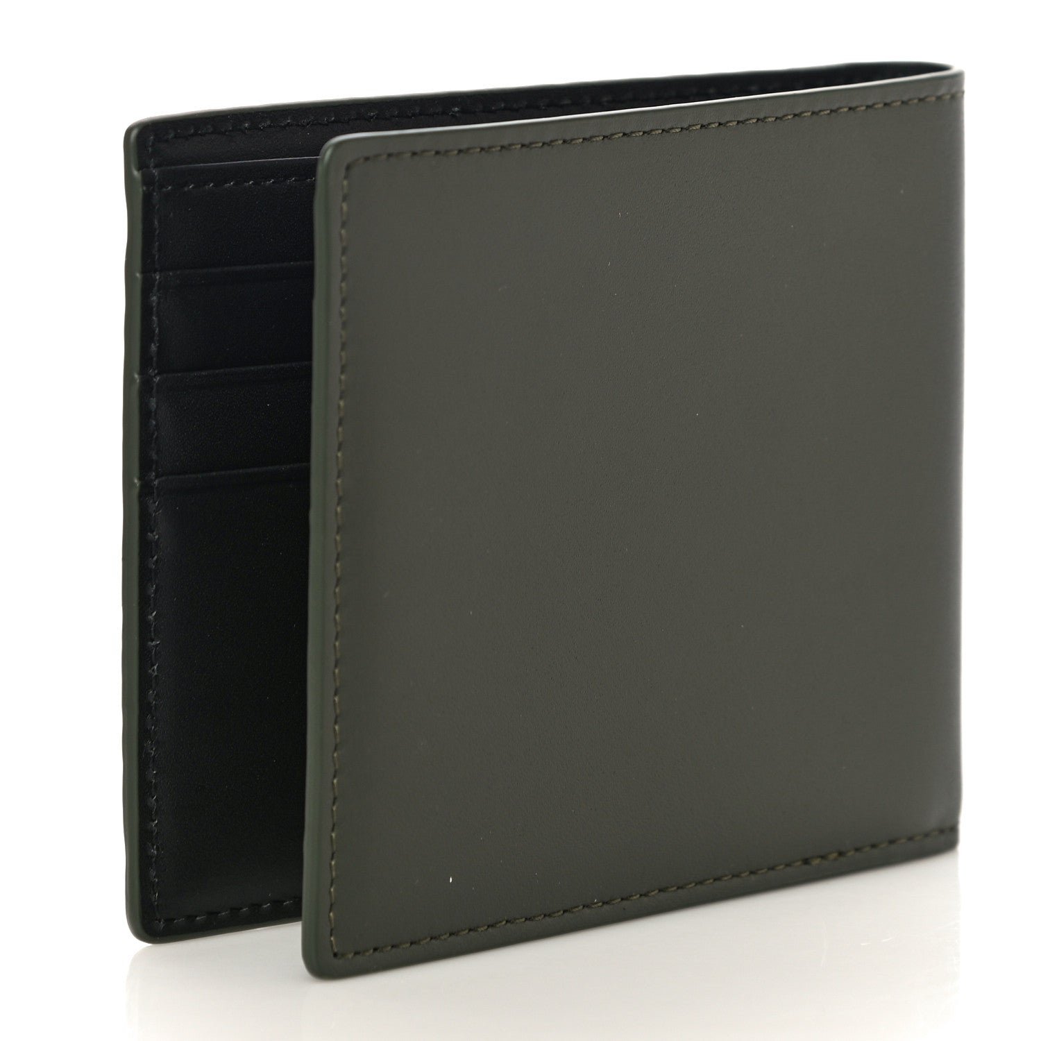 MCM Visetos Bi-Fold Wallet Dark Green 3 of 10