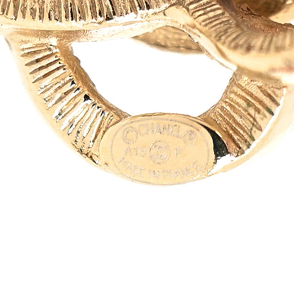 Chanel Crystal Pearl CC Camellia Ring 6 52 Gold 4 of 6