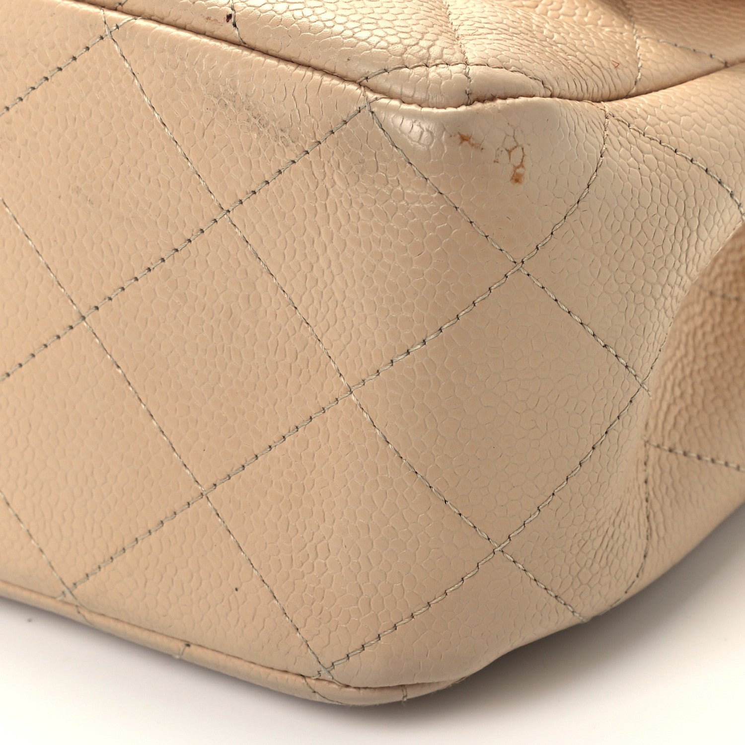 Chanel Caviar Quilted Jumbo Double Flap Light Beige 10 of 13