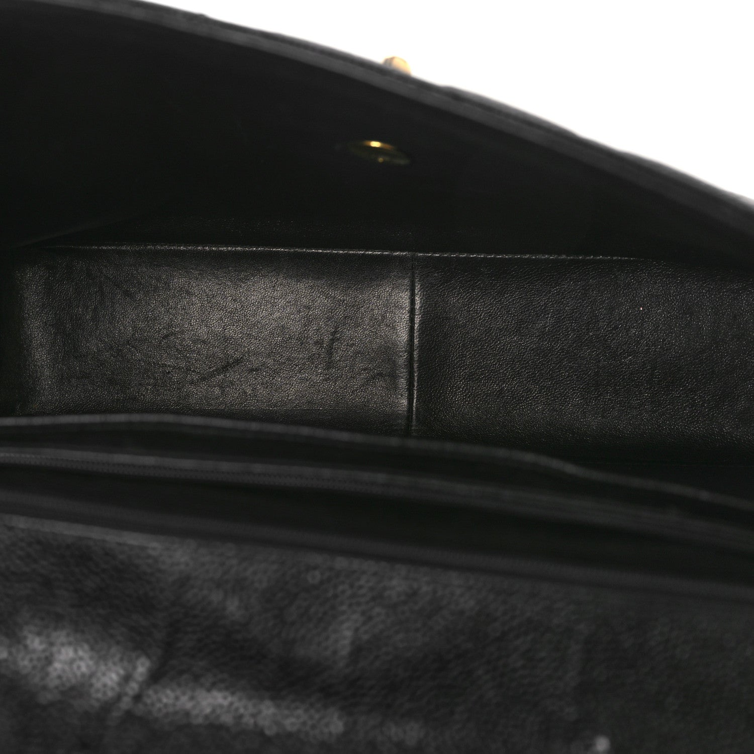 Chanel Caviar Quilted XL Jumbo Single Flap Black 5 of 10