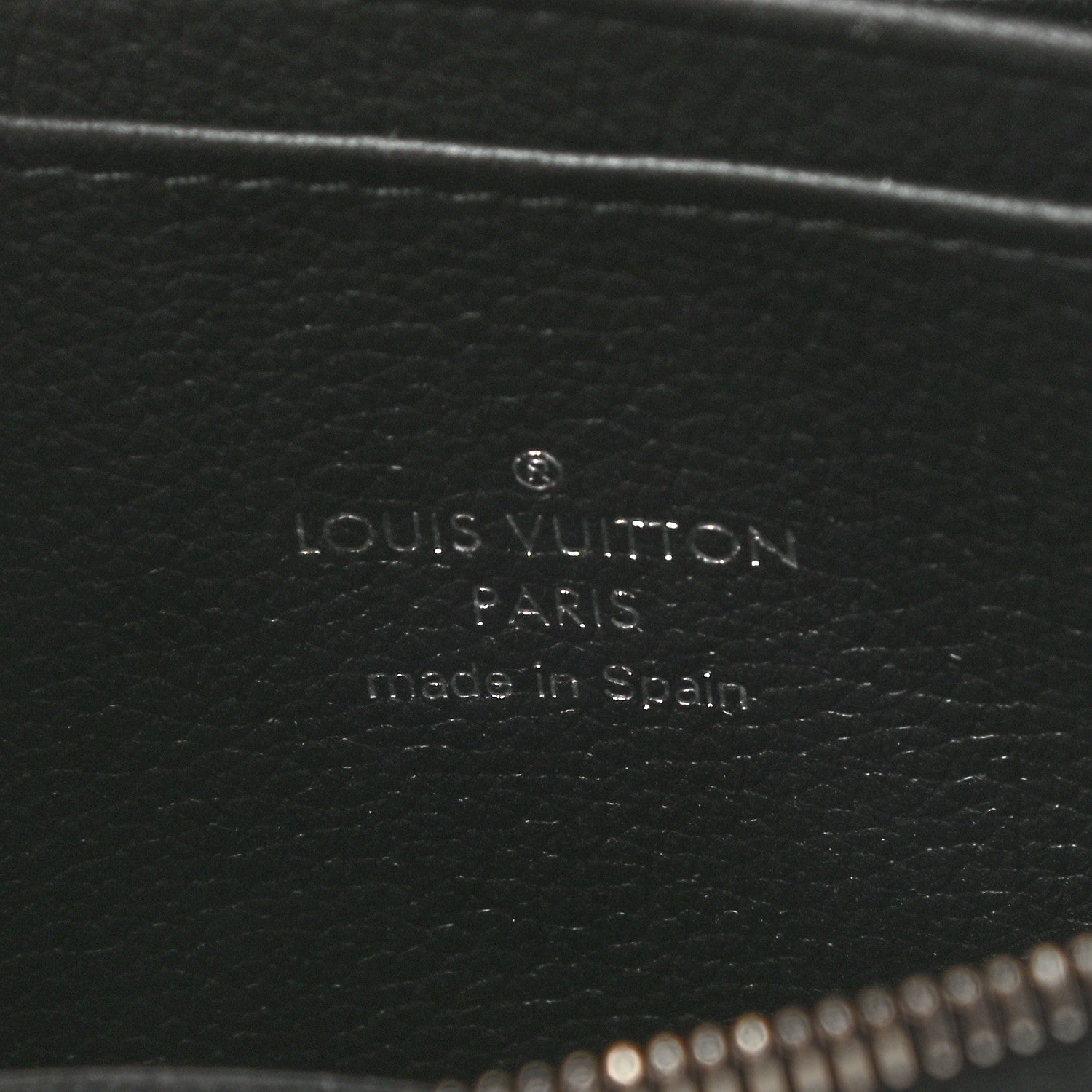 Louis Vuitton Calfskin Lockme Zippy Coin Purse Black 6 of 6
