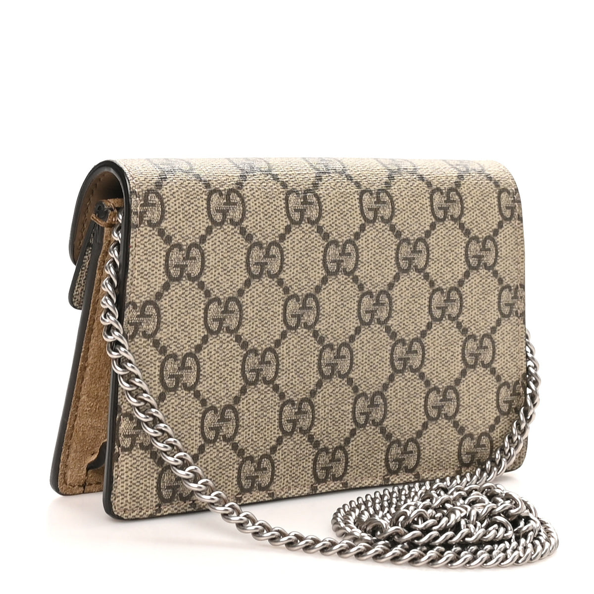 Gucci GG Supreme Monogram Super Mini Dionysus Shoulder Bag Taupe 2 of 9