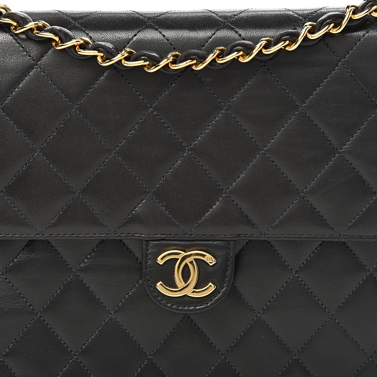 Chanel Lambskin Quilted Small Single Flap Bag Black 9 of 15