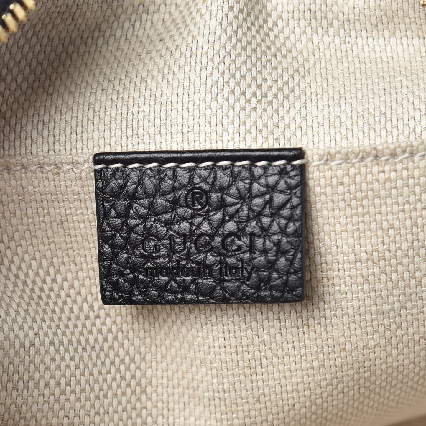 Pebbled Calfskin Small Soho Disco Bag Black