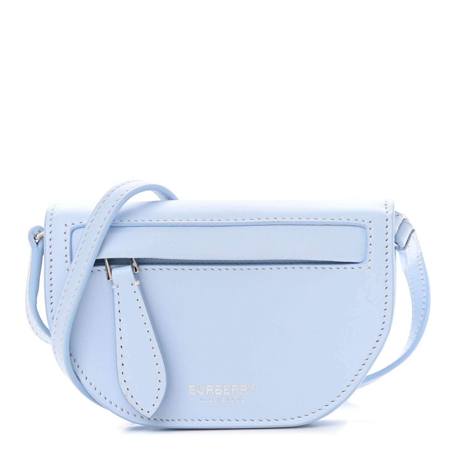 Calfskin Small Olympia Shoulder Bag Pale Blue