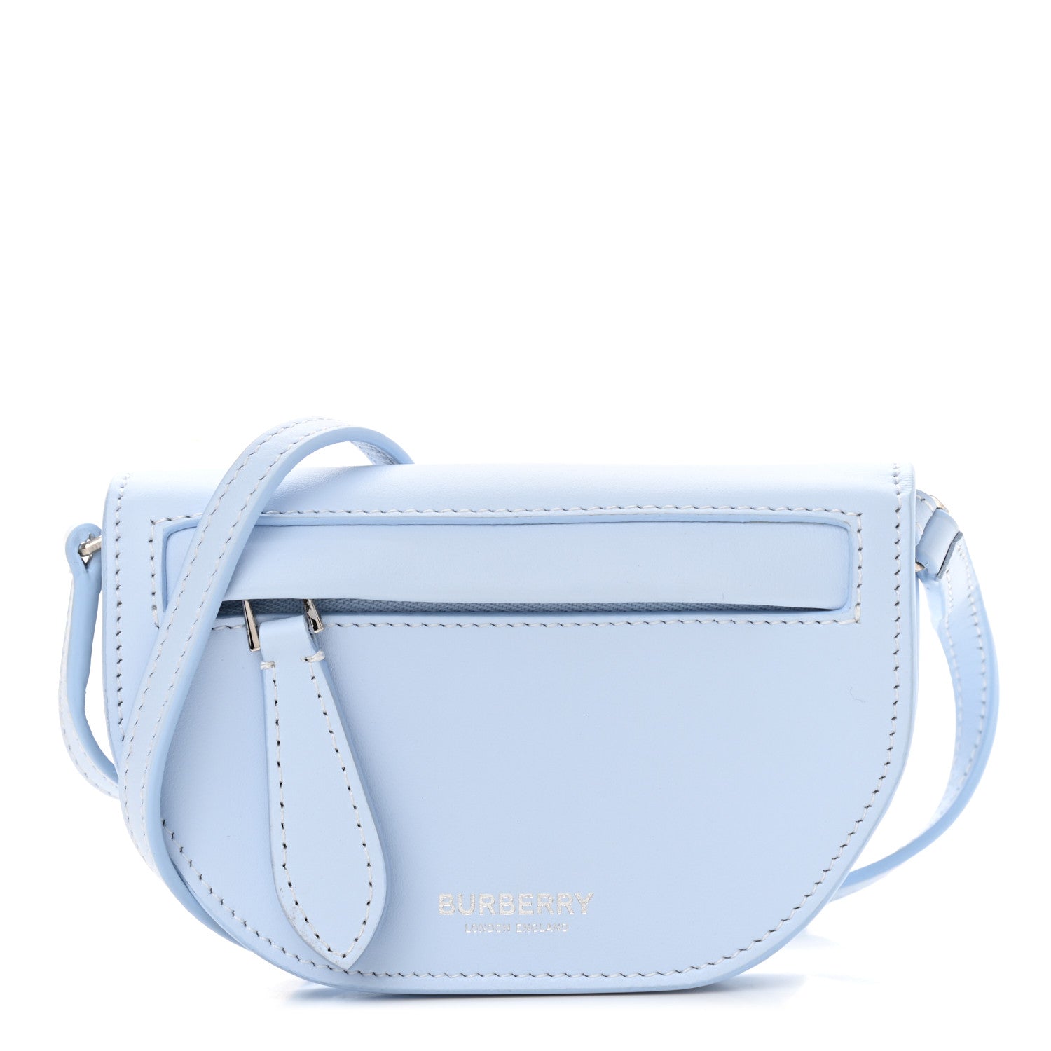 Burberry Calfskin Small Olympia Shoulder Bag Pale Blue 1 of 10