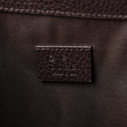 Gucci Monogram Dollar Calfskin O Drawstring Backpack Beige Ebony Testa di Moro Dark Chocolate 6 of 10