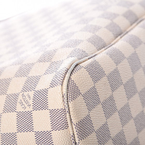 Damier Azur Neo Neverfull MM Rose Ballerine