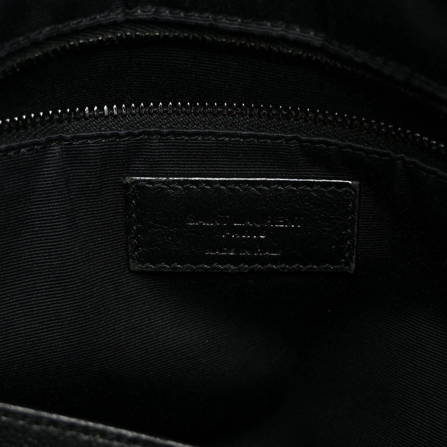 Calfskin Crocodile Embossed Monogram Medium Niki Shopping Bag Black