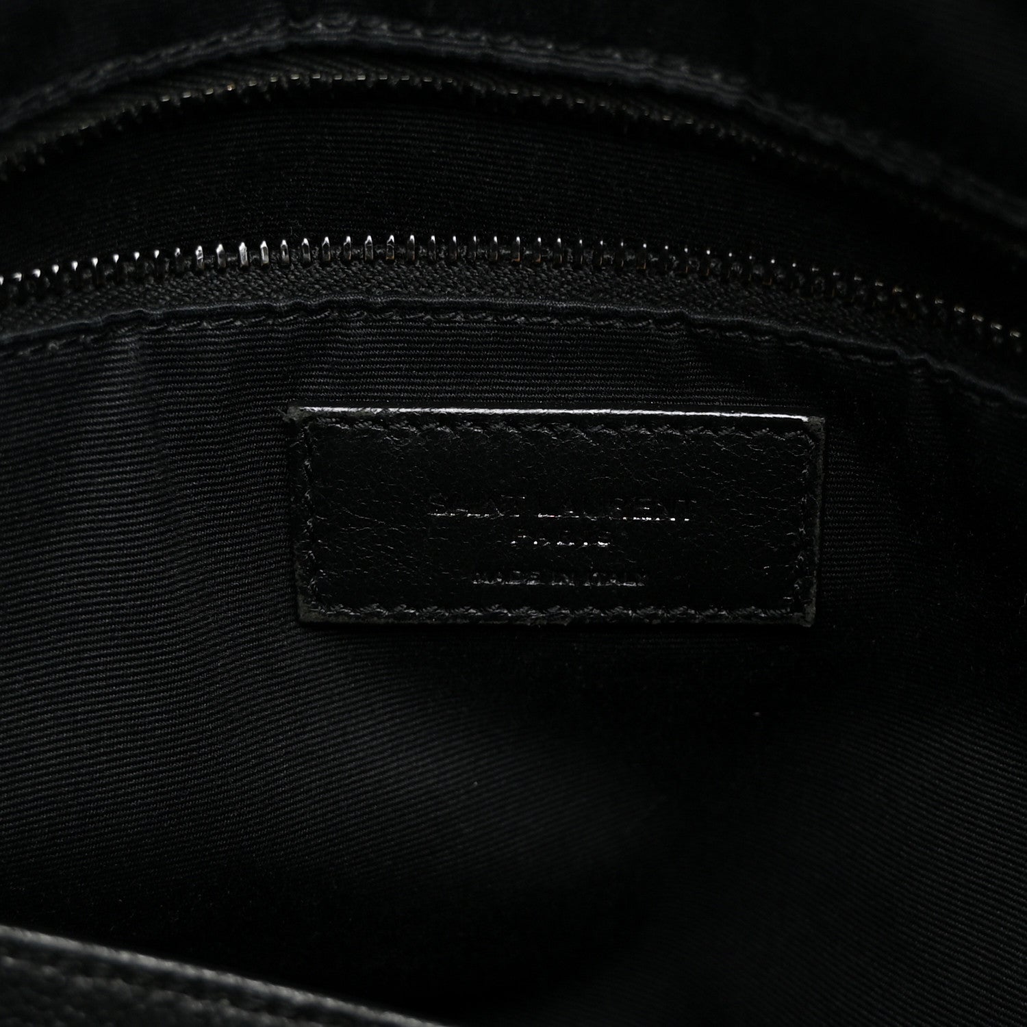 Saint Laurent Calfskin Crocodile Embossed Monogram Medium Niki Shopping Bag Black 6 of 11