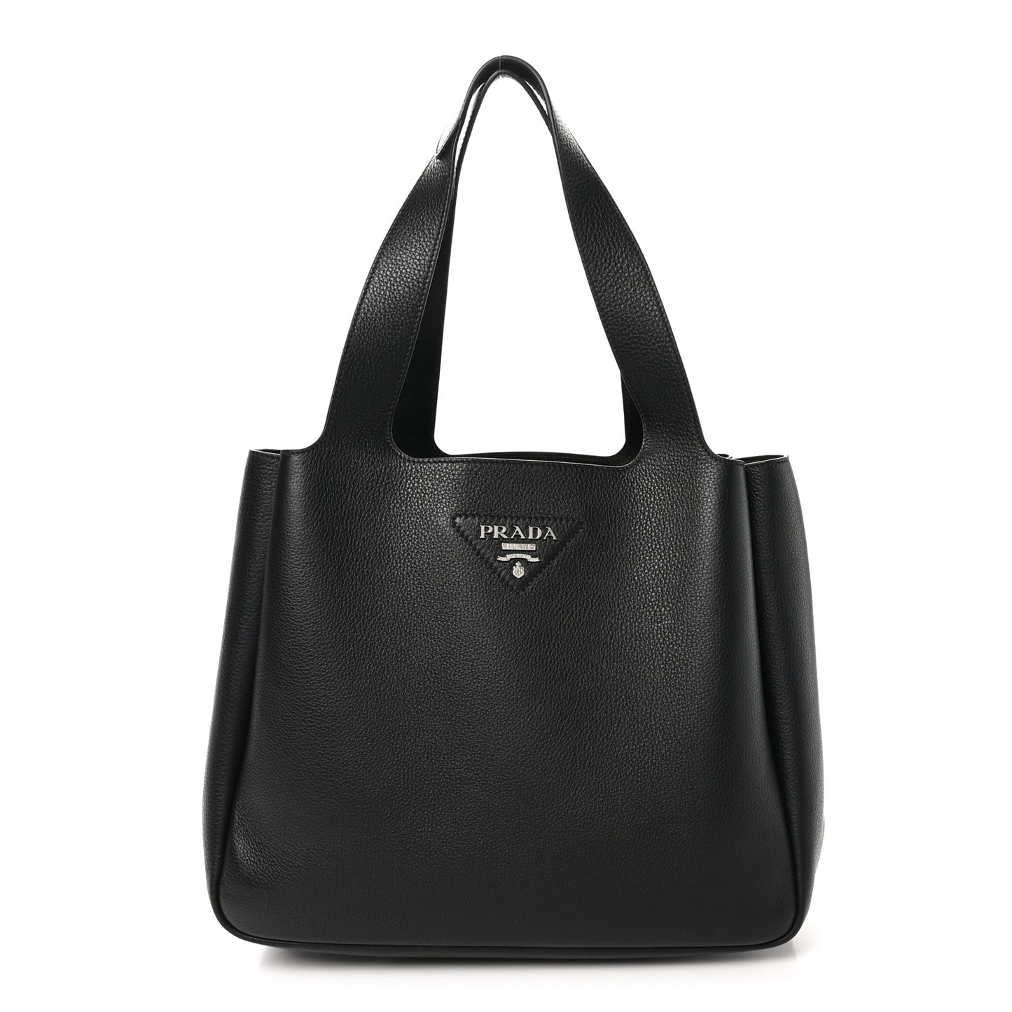 Vitello Daino Soft Medium Dynamique Tote Black