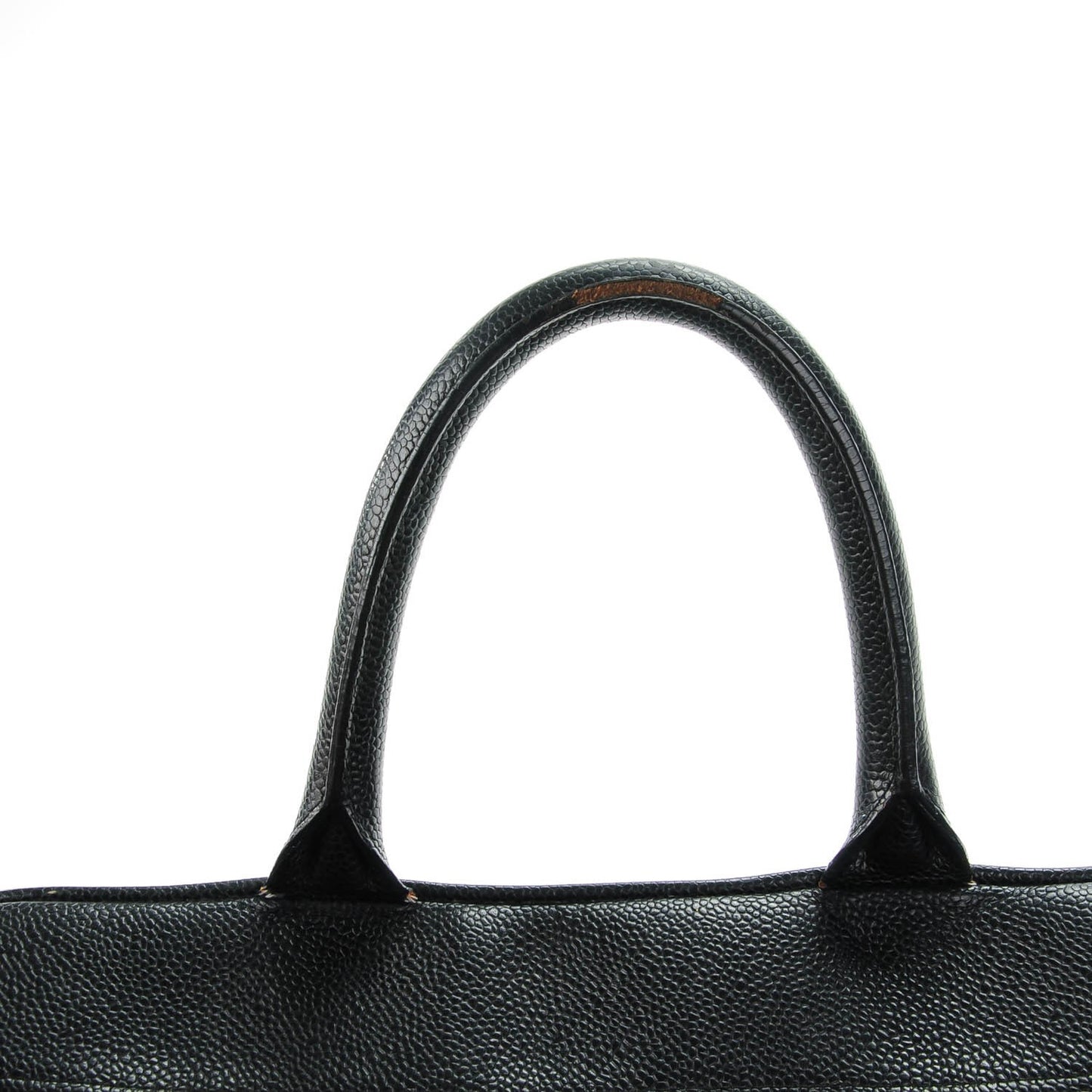 Caviar Quilted Large Bowler Black
