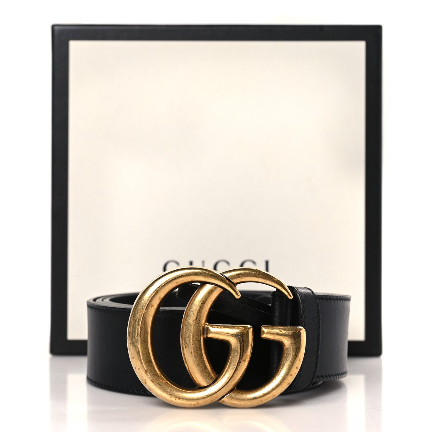 Calfskin Double G 40mm Belt 95 38 Black