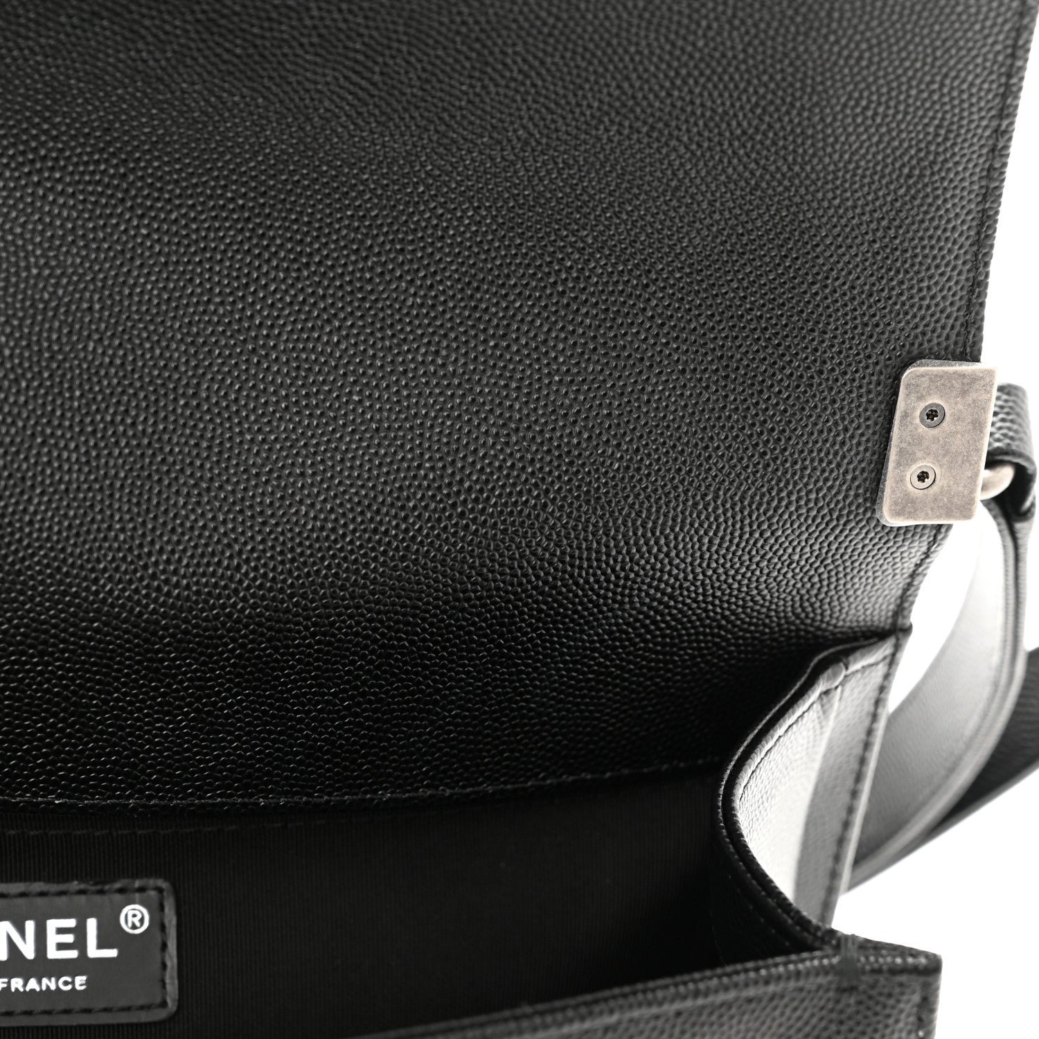 Chanel Caviar Quilted Medium Boy Flap Black 11 of 12