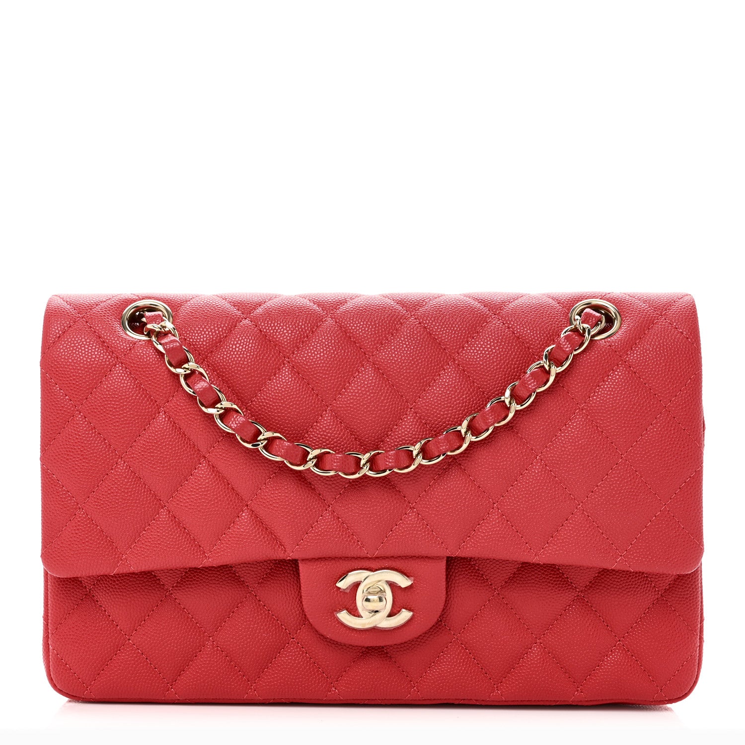Chanel Caviar Quilted Medium Double Flap Red 1 of 11