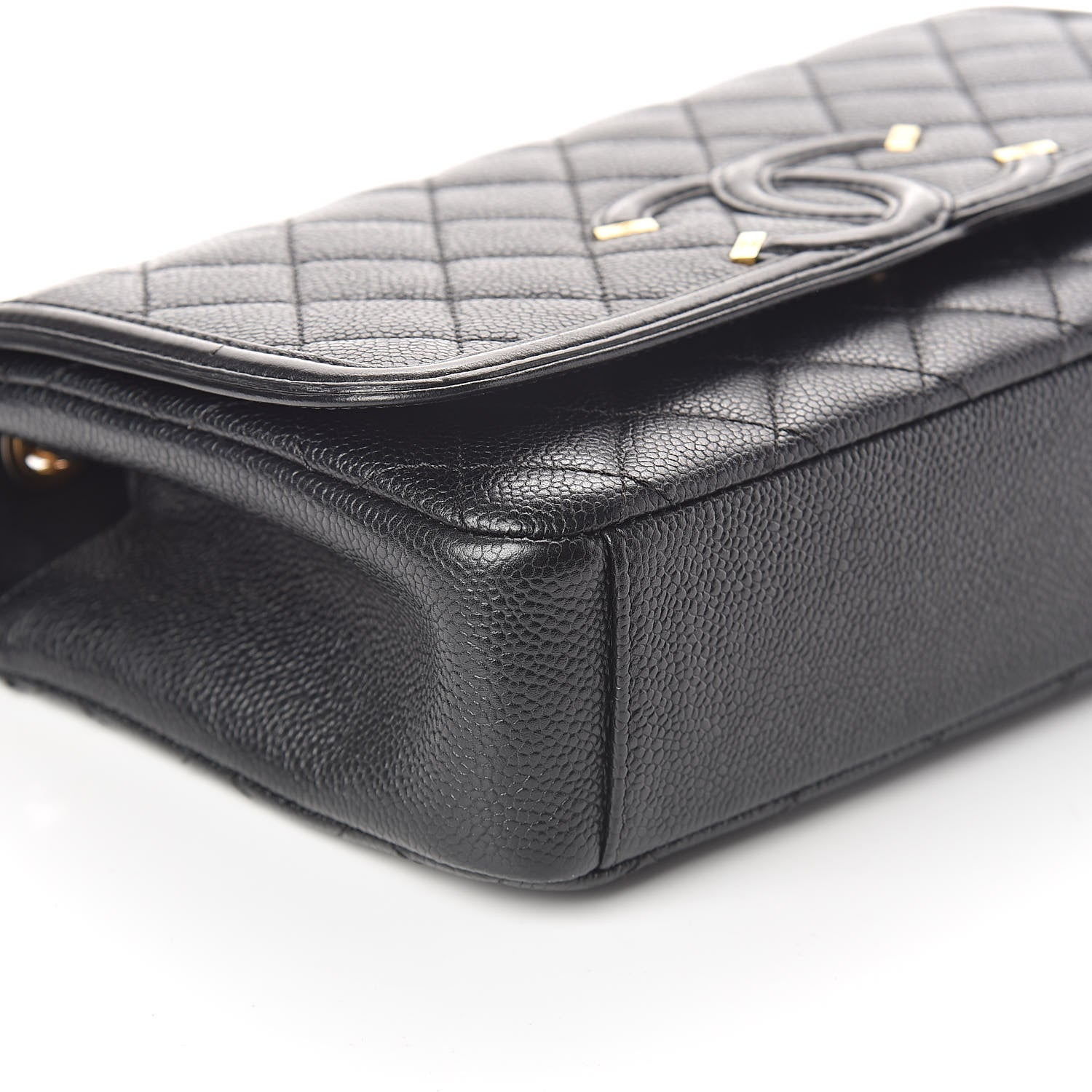 Chanel Caviar Quilted Medium CC Filigree Flap Black 8 of 10