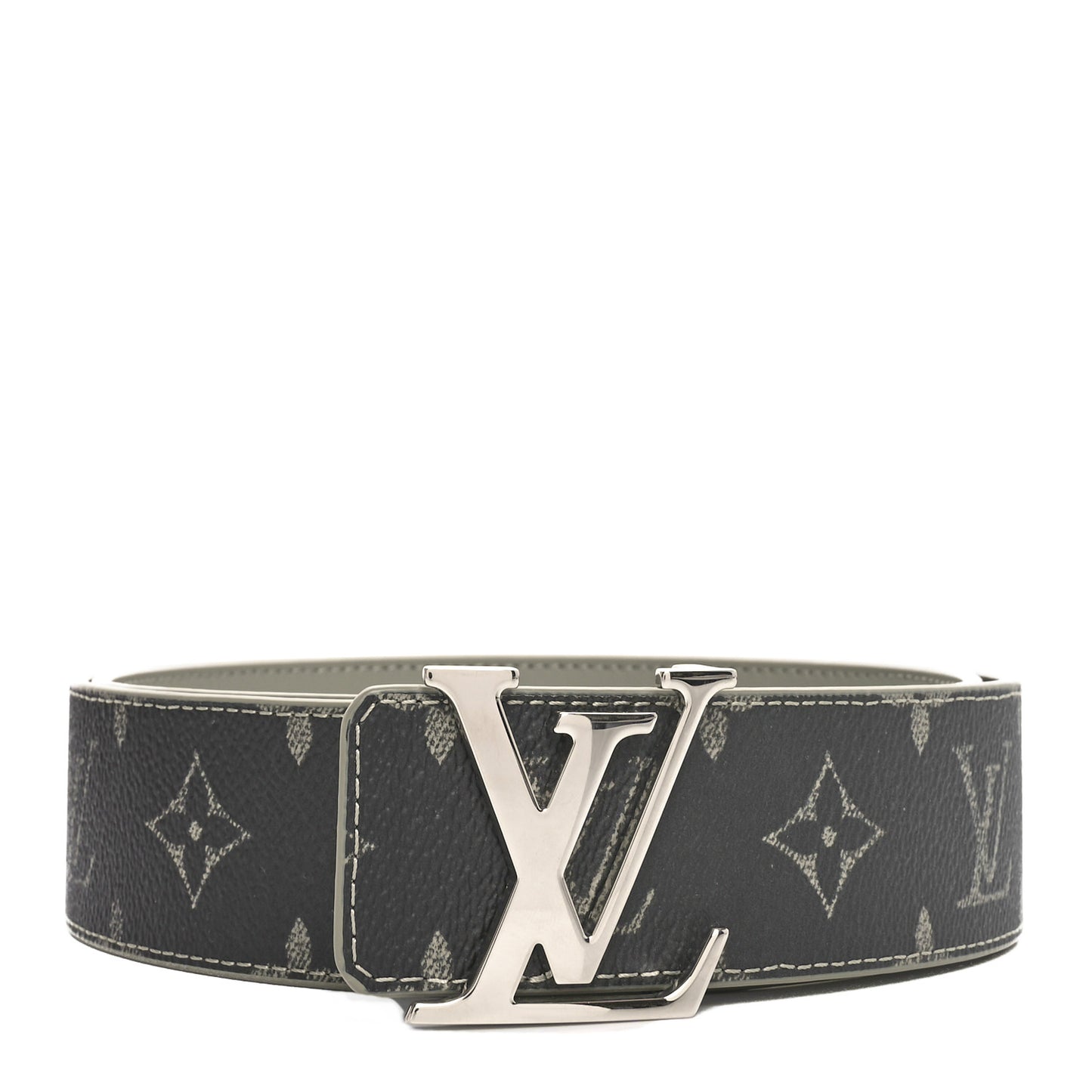 Monogram Eclipse 40mm LV Initiales Reversible Belt 85 34 Khaki Gradient