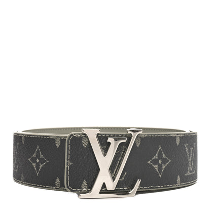 Louis Vuitton Monogram Eclipse 40mm LV Initiales Reversible Belt 85 34 Khaki Gradient 1 of 5